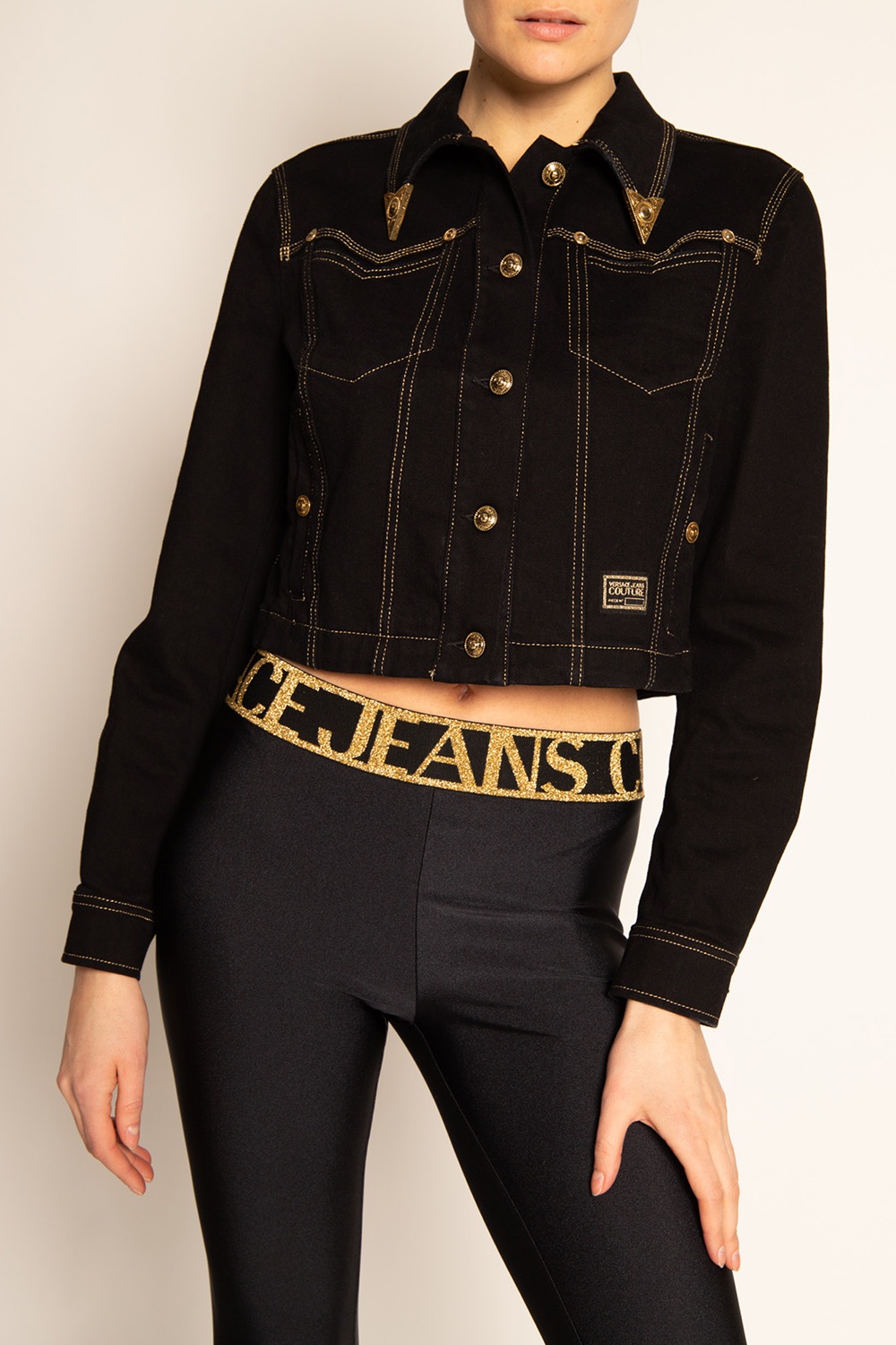 Black Denim jacket Versace Jeans Couture - Vitkac Canada